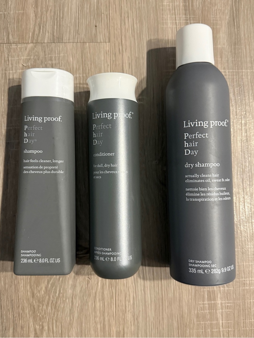 Living Proof Perfect Hair Day 3-Piece Hair Care Set Shampoo Conditioner Jumbo Dr